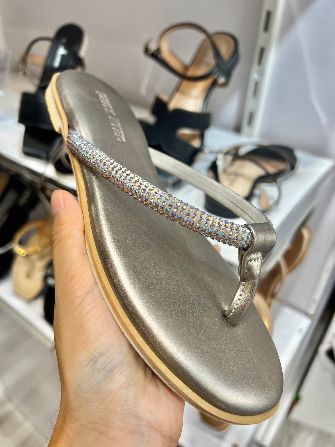 Elegant Rhinestone Embellished Sandals