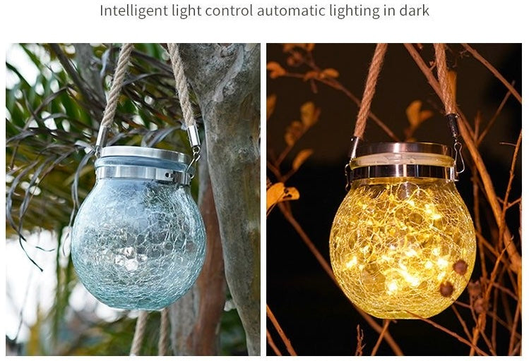 Solar Crack Pattern Hanging Light