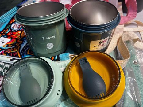 Colorful Insulated Food Jars with Spoon